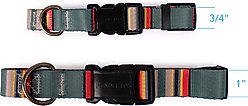Pendleton Vintage Camp Adventure Dog Collar, Green Heather, Medium: 13 to 16-in neck, 3/4-in wide slide 2 of 7