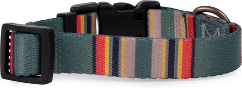 Show full view: Pendleton Vintage Camp Adventure Dog Collar, Green Heather, Medium: 13 to 16-in neck, 3/4-in wide slide 2 of 7