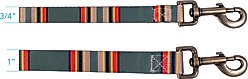 Pendleton Vintage Camp Adventure Dog Leash, Green Heather, 6-ft long, 3/4-in wide slide 2 of 6