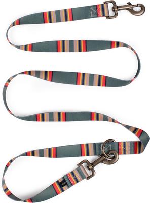 Show full view: Pendleton Vintage Camp Adventure Dog Leash, Green Heather, 6-ft long, 1-in wide slide 3 of 6
