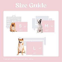 Lesure Waterproof Calming Double-Sided Jacquard Shag & Soft Sherpa Fleece Furniture Protector Dog & Cat Blanket, Light Pink, Medium slide 2 of 6