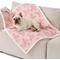 Show in main carousel: Lesure Waterproof Calming Double-Sided Jacquard Shag & Soft Sherpa Fleece Furniture Protector Dog & Cat Blanket, Light Pink, Medium slide 1 of 8