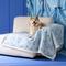 Show in main carousel: Lesure Waterproof Calming Double-Sided Jacquard Shag & Soft Sherpa Fleece Furniture Protector Dog & Cat Blanket, Light Blue, Large slide 4 of 8