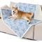 Show in main carousel: Lesure Waterproof Calming Double-Sided Jacquard Shag & Soft Sherpa Fleece Furniture Protector Dog & Cat Blanket, Light Blue, Large slide 1 of 8