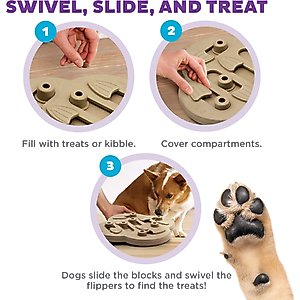 Nina Ottosson by Outward Hound Hide N' Slide Puzzle Game Dog Toy, Large