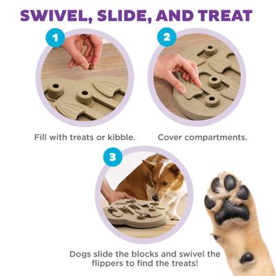 Show full view: Nina Ottosson by Outward Hound Hide N' Slide Puzzle Game Dog Toy, Large slide 3 of 12
