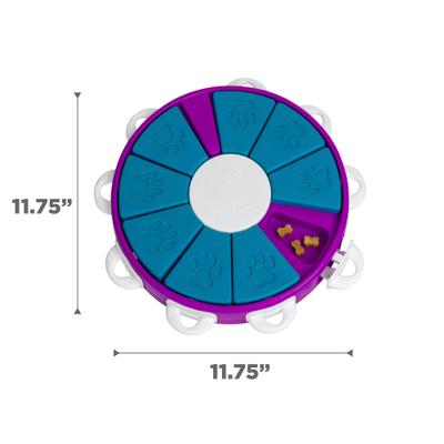 Show full view: Nina Ottosson by Outward Hound Twister Puzzle Game Dog Toy, Blue & Purple slide 7 of 11