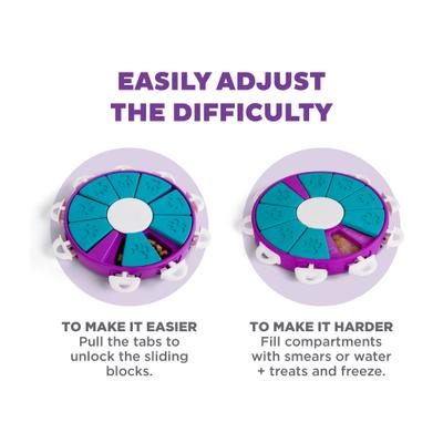 Show full view: Nina Ottosson by Outward Hound Twister Puzzle Game Dog Toy, Blue & Purple slide 4 of 11