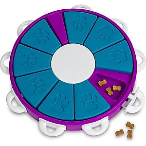 Nina Ottosson by Outward Hound Twister Puzzle Game Dog Toy, Blue & Purple