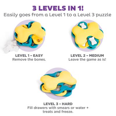 Show full view: Nina Ottosson by Outward Hound Tornado Puzzle Game Dog Toy, Yellow slide 4 of 11