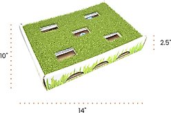 Catstages Grass Patch Hunting Box Cat Scratcher Toy slide 2 of 9