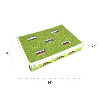 Show full view: Catstages Grass Patch Hunting Box Cat Scratcher Toy slide 8 of 12