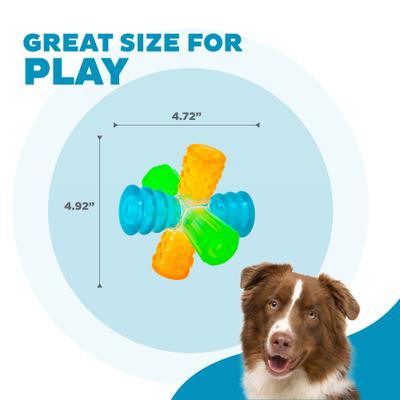 Show full view: Outward Hound Triple Jack Squeaky Dog Chew Toy slide 4 of 9