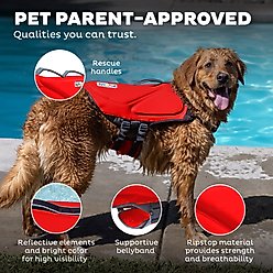 Outward Hound Neoprene Dawson Swimmer Dog Life Jacket, Large slide 2 of 7