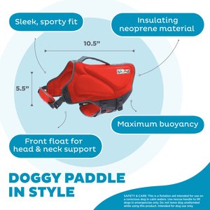 Outward Hound Neoprene Dawson Swimmer Dog Life Jacket, Small