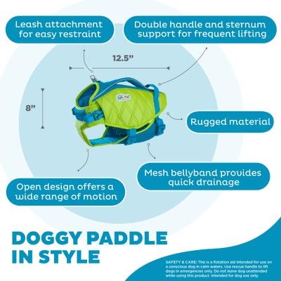 Show full view: Outward Hound Standley Sport Dog Life Jacket, Small slide 5 of 12