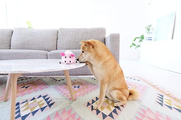 Outward Hound Fattiez Cow Squeaky Plush Dog Toy
