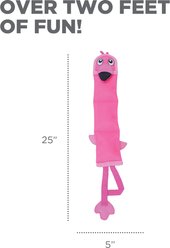 Outward Hound Fire Biterz Squeaky Dog Toy Flamingo, X-Large slide 2 of 5