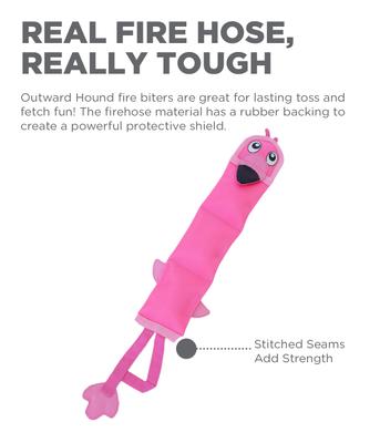Show full view: Outward Hound Fire Biterz Squeaky Dog Toy Flamingo, X-Large slide 2 of 9