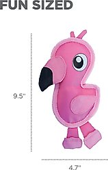 Outward Hound Fire Biterz Squeaky Dog Toy Flamingo, Small slide 2 of 5