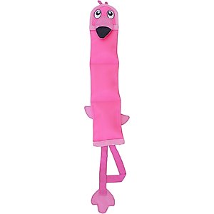 Outward Hound Fire Biterz Squeaky Dog Toy Flamingo, X-Large