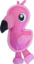 Outward Hound Fire Biterz Squeaky Dog Toy Flamingo, Small