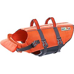 Outward Hound Granby RipStop Dog Life Jacket, Large Bright Orange