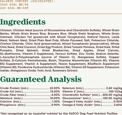 Show full view: Nutro Ultra Adult Large Breed High Protein Trio of Proteins Chicken, Lamb & Salmon Dry Dog Food, 24-lb bag slide 7 of 10