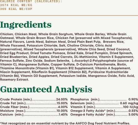 Show full view: Nutro Ultra Adult High Protein Trio of Proteins Chicken, Lamb & Salmon Dry Dog Food, 24-lb bag slide 7 of 11