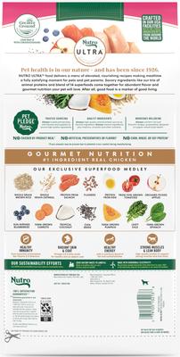 Show full view: Puppy Variety Pack: Greenies Petite Dental Treats, 20 count + Nutro Ultra Adult Small Breed High Protein Trio of Proteins Chicken, Lamb & Salmon Dry Food, 3.5-lb bag + Greenies Digestive Health Sensitive Care Peanut Butter Flavor Supplement fors, 40 count slide 6 of 9