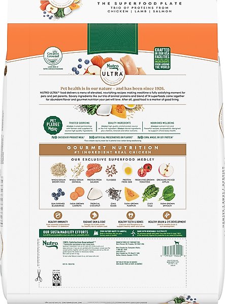 Nutro Ultra Puppy High Protein Trio of Proteins Chicken, Lamb & Salmon Dry Dog Food