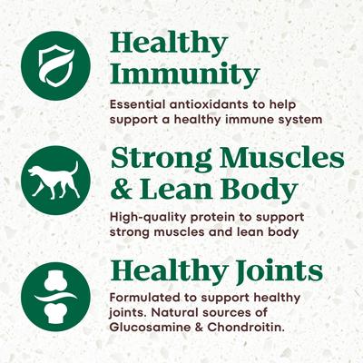 Show full view: Nutro Ultra Senior High Protein Trio of Proteins Chicken, Lamb & Salmon Dry Dog Food, 13-lb bag slide 5 of 11