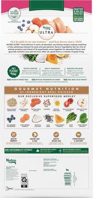 Show full view: Nutro Ultra Adult Small Breed Weight Management Trio of Proteins Chicken, Lamb & Salmon Dry Dog Food, 8-lb bag slide 3 of 11