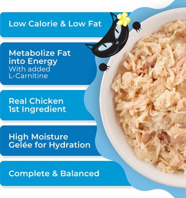 Show full view: Tiki Cat Gelee Chicken & Salmon Grain-Free Wet Cat Food, 2.8-oz pouch, case of 12 slide 6 of 9