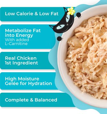 Show full view: Tiki Cat Gelee Chicken Grain-Free Wet Cat Food, 2.8-oz pouch, case of 12 slide 6 of 9