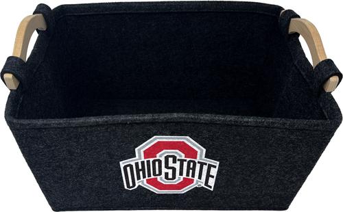 Show full view: ShopInstaPets Ohio State Buckeyes Dog Toy Basket slide 2 of 3