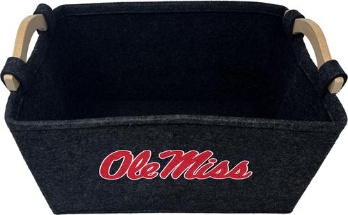 Show full view: ShopInstaPets Ole Miss Rebels Dog Toy Basket slide 2 of 3