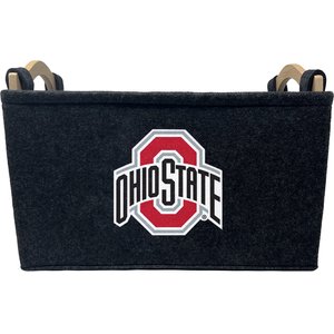 ShopInstaPets Dog Toy Basket, Ohio State Buckeyes