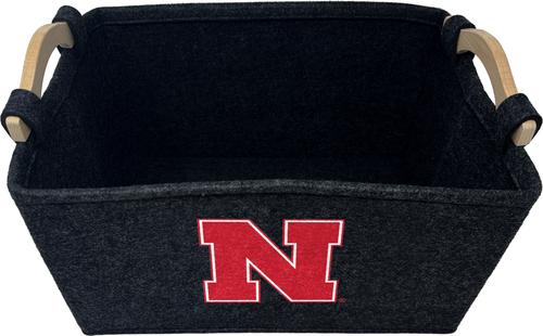 Show full view: ShopInstaPets Nebraska Cornhuskers Dog Toy Basket slide 2 of 3