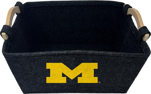 Show full view: ShopInstaPets Michigan Wolverines Dog Toy Basket slide 2 of 3
