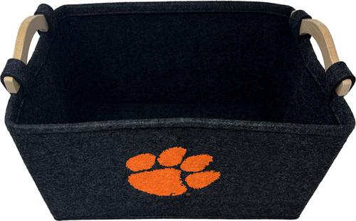 Show full view: ShopInstaPets Clemson Tigers Dog Toy Basket slide 2 of 3