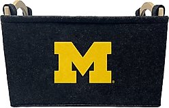 ShopInstaPets Michigan Wolverines Dog Toy Basket