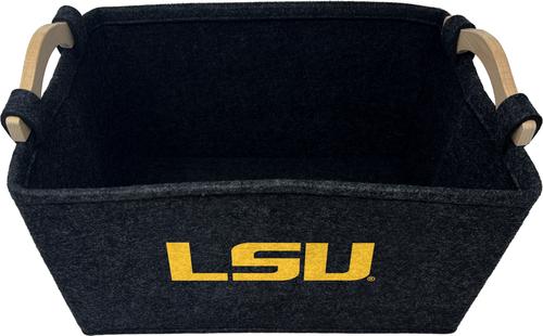 Show full view: ShopInstaPets LSU Tigers Dog Toy Basket slide 3 of 4