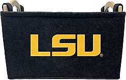ShopInstaPets LSU Tigers Dog Toy Basket