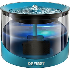 DEEIPET Ultra Quiet Automatic Dog & Cat Water Fountain, 74-fl oz