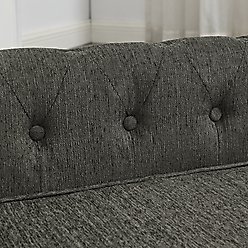 Zeus & Ruta Rectangle Medium & Large Breed Dog Bed, 38.9 x 23.2 x 13.7-in, Dark Gray slide 2 of 7