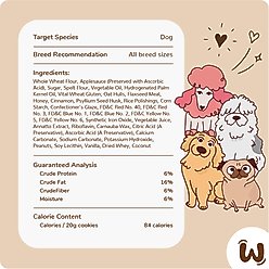 Wufers Woof It Down Cherry Pie & Cherries Dog Crunchy Treat, 2 count slide 2 of 7