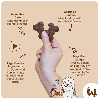 Show full view: Wufers Woof It Down Cherry Pie & Cherries Dog Crunchy Treat, 2 count slide 5 of 9