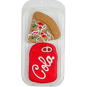 Wufers Woof It Down Pizza & Pop Dog Crunchy Treat, 2 count