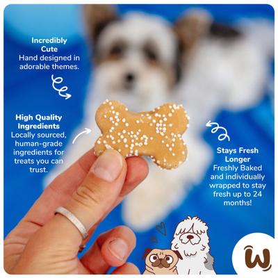 Show full view: Wufers Happy Birthday Blue Bone Dog Crunchy Treat, 2 count slide 5 of 9